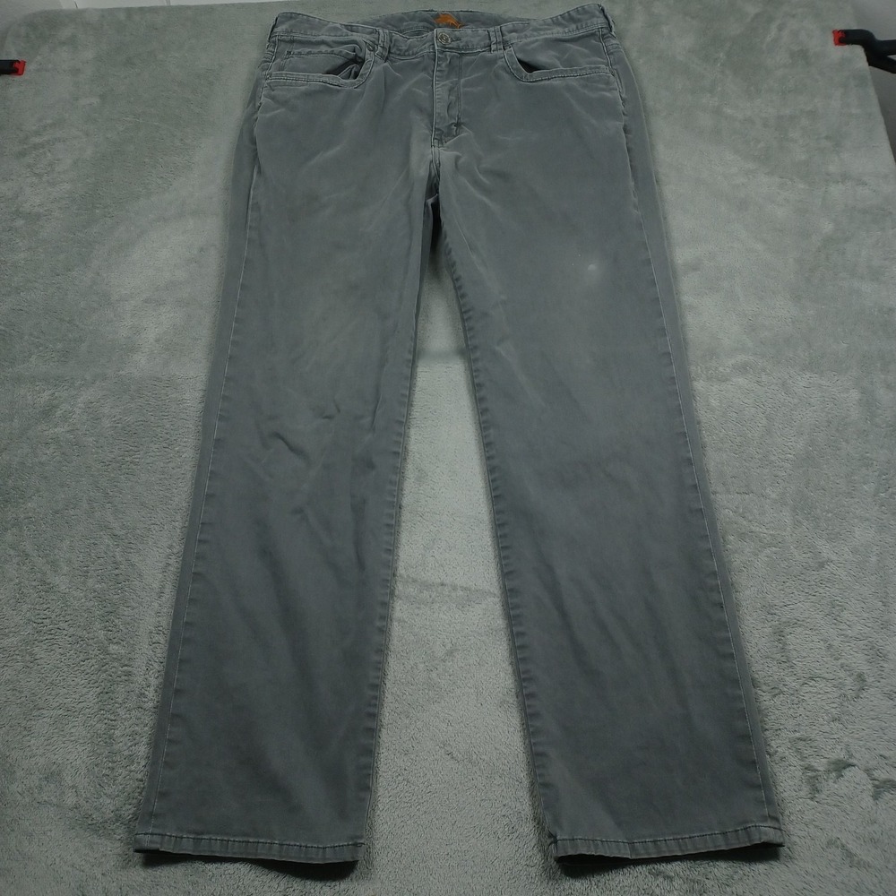 Tommy Bahama Pants Mens 38x32 Gray Cotton Pockets Casual Straight Preppy